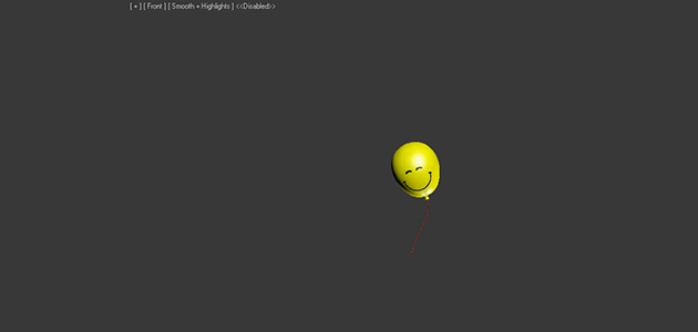 3d animation balloon string
